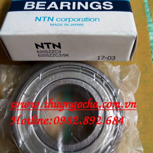 VÒNG BI BẠC ĐẠN 6205ZZ NTN